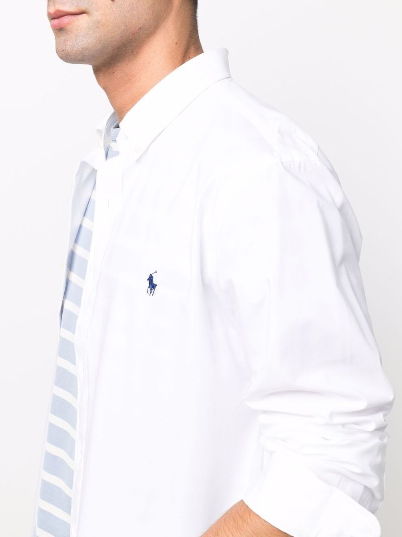 White Logo Cotton Shirt