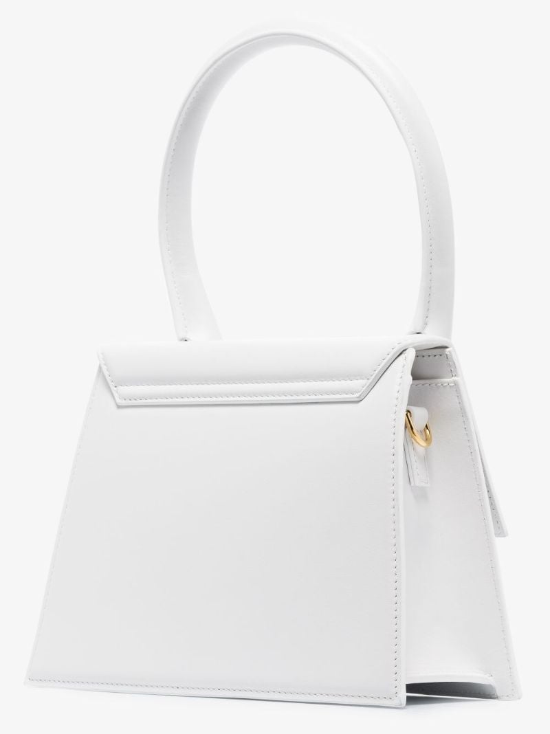 White Le Grand Chiquito Leather Top Handle Bag