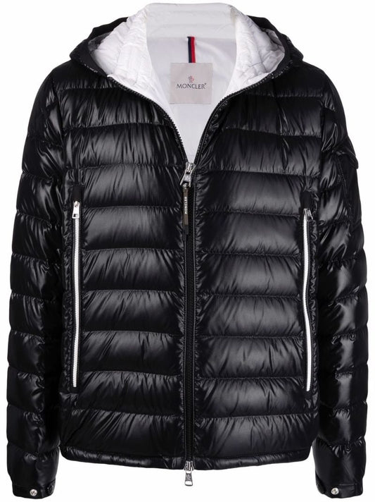 Black Galion Hooded Down Jacket