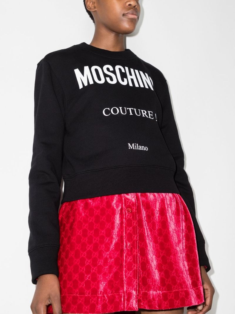 Couture Logo Print Sweatshirt
