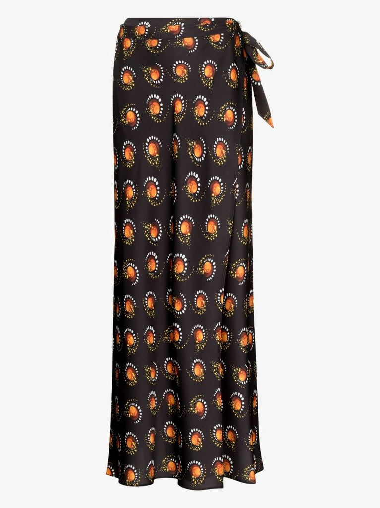 Firework Print Wrap Skirt