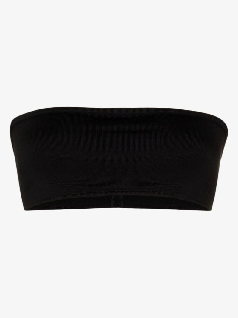Black Bandeau Crop Top