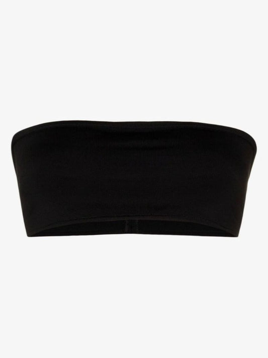 Black Bandeau Crop Top