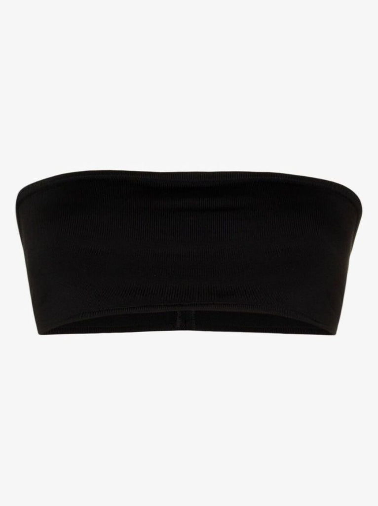 Black Bandeau Crop Top
