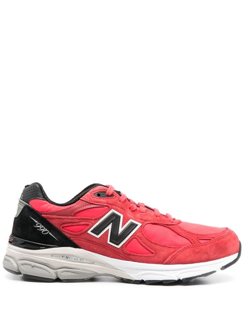 Red Made in Usa 990v3 Low Top Sneakers
