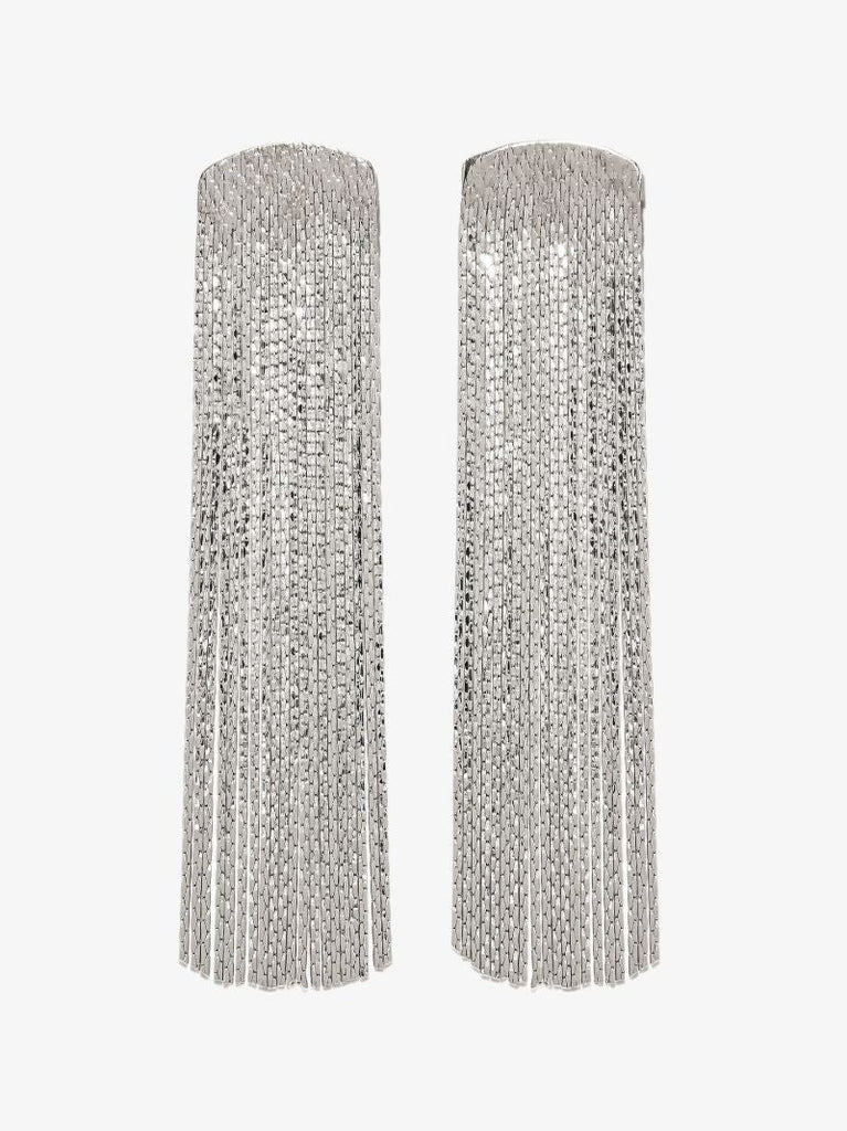 Silver-plated Grand Fil Drop Earrings