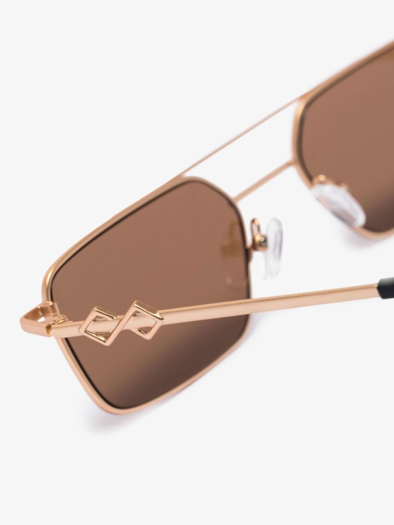 Brown Devon Aviator-style Sunglasses