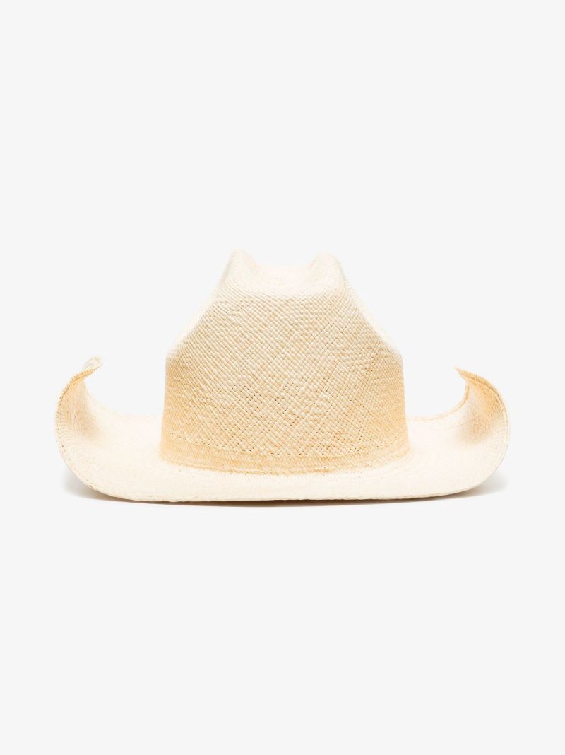 Neutral Monogram-embellished Cowboy Hat