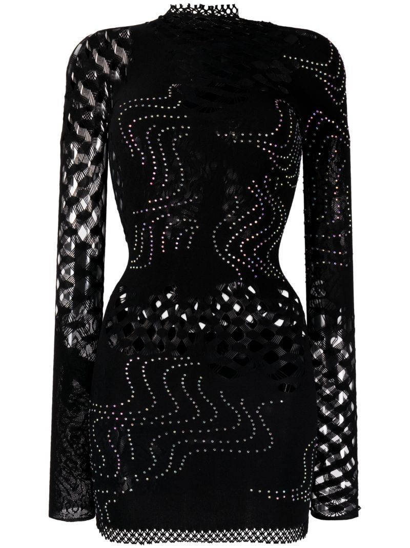 Raquel Net Lace Mini Dress