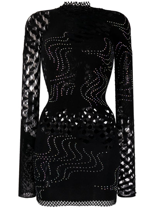 Raquel Net Lace Mini Dress