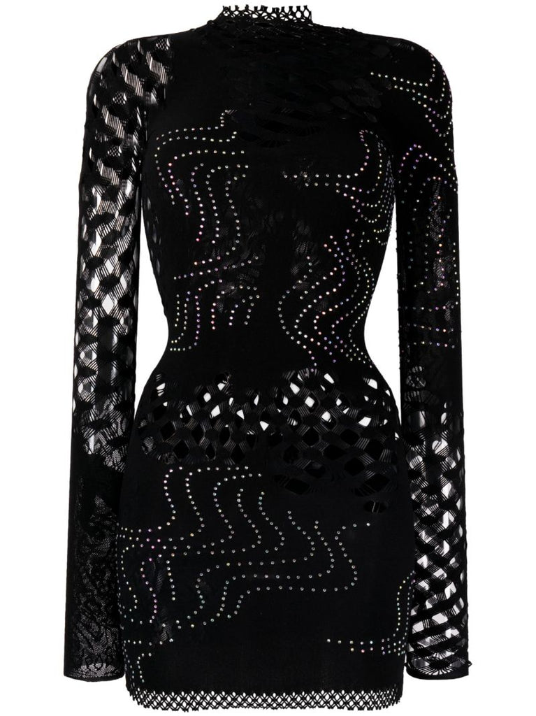 Raquel Net Lace Mini Dress