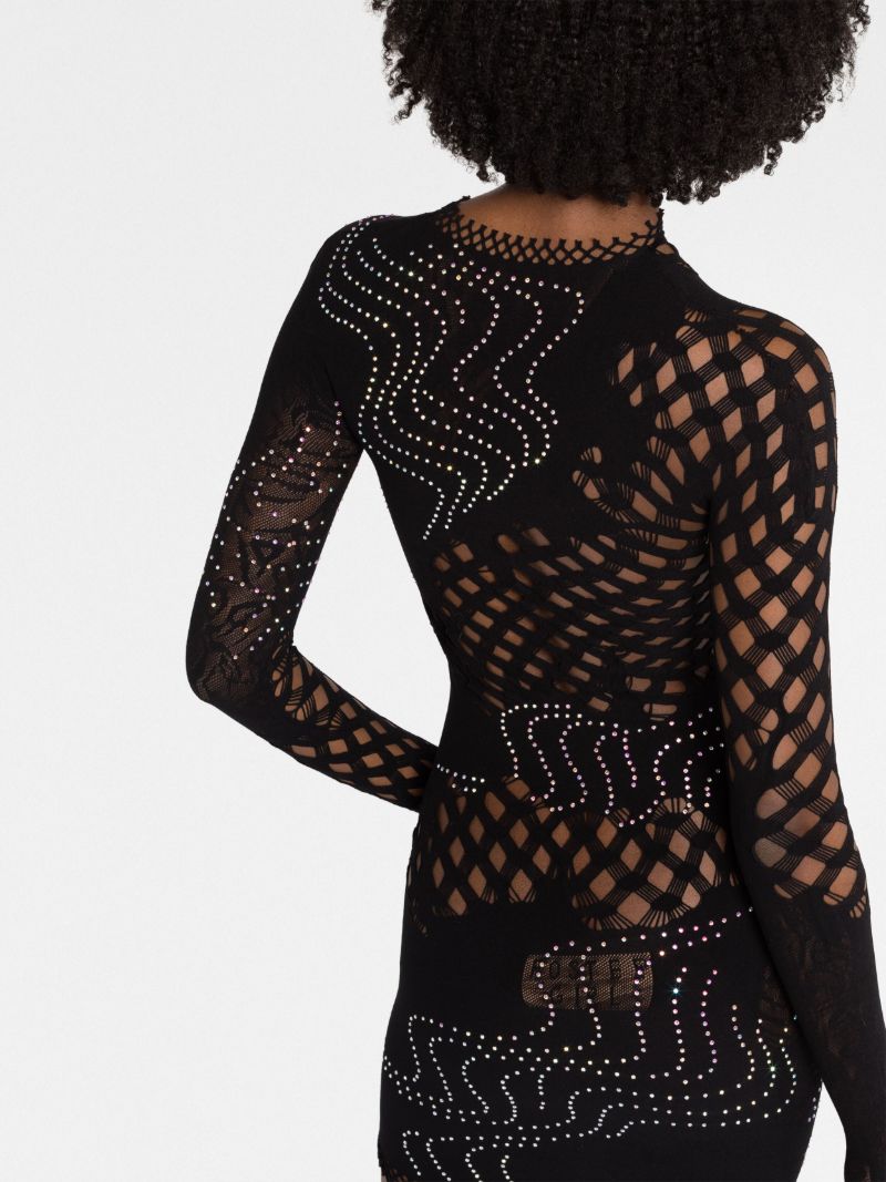 Raquel Net Lace Mini Dress