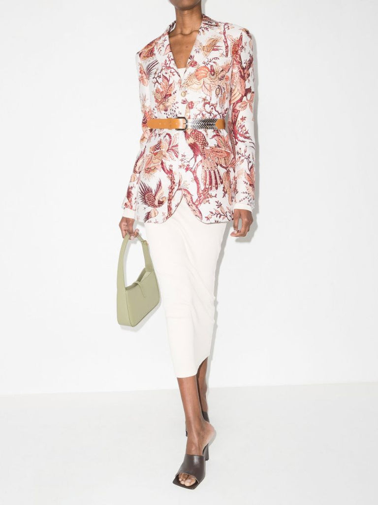 Loto Flower Jacquard Blazer