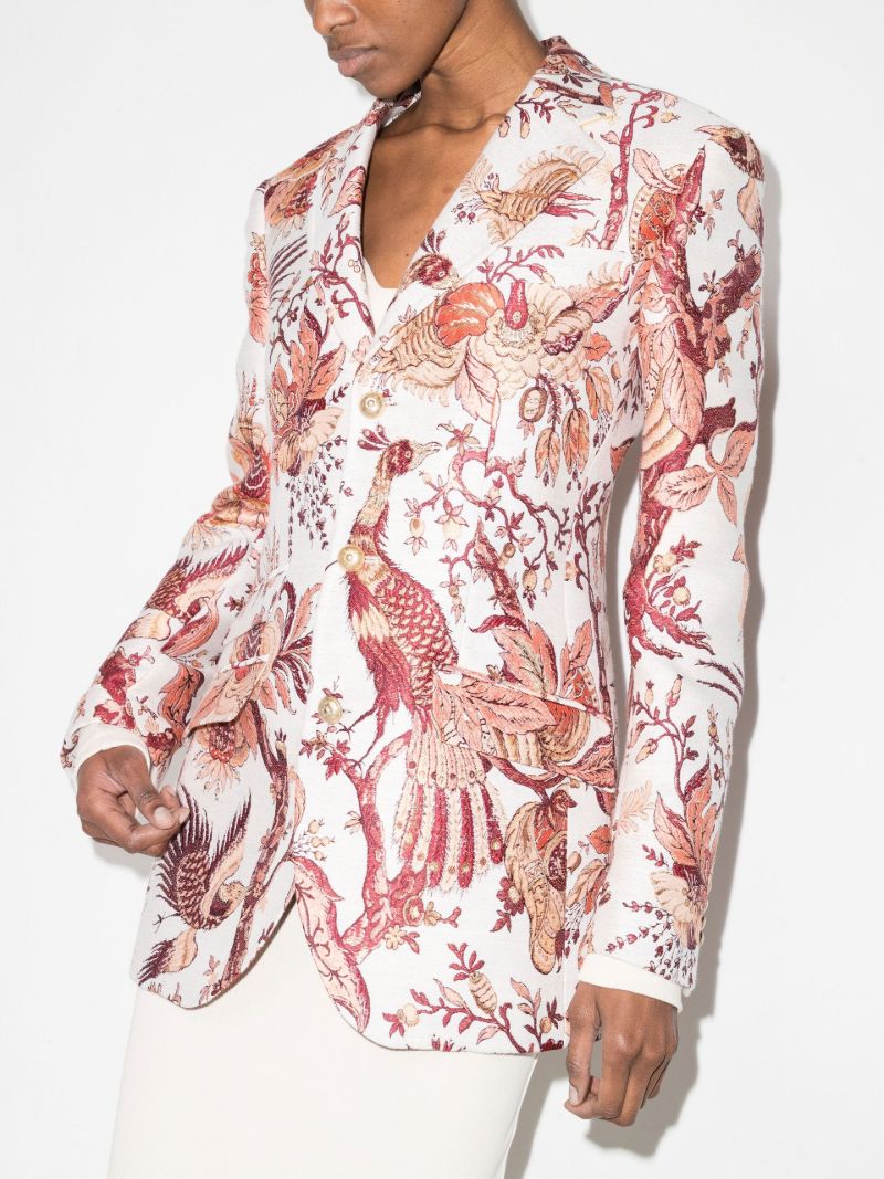 Loto Flower Jacquard Blazer