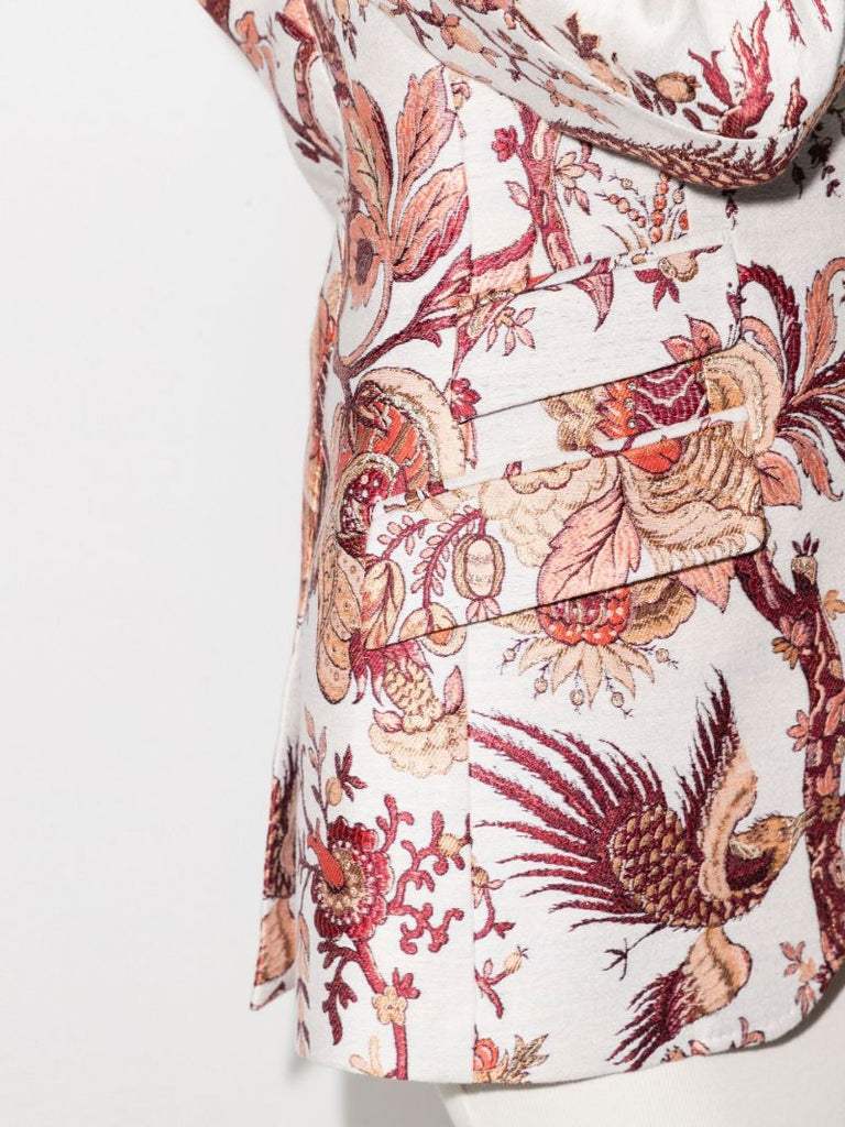 Loto Flower Jacquard Blazer