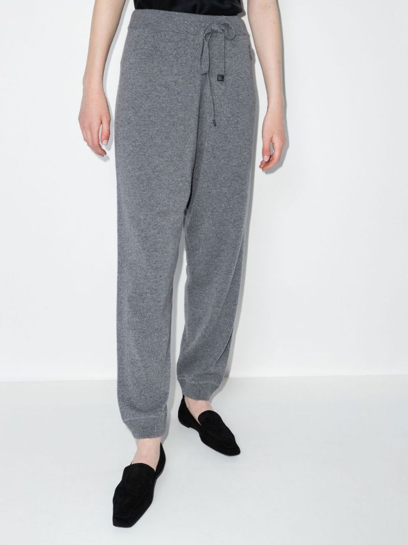 Drawstring Wool Track Pants