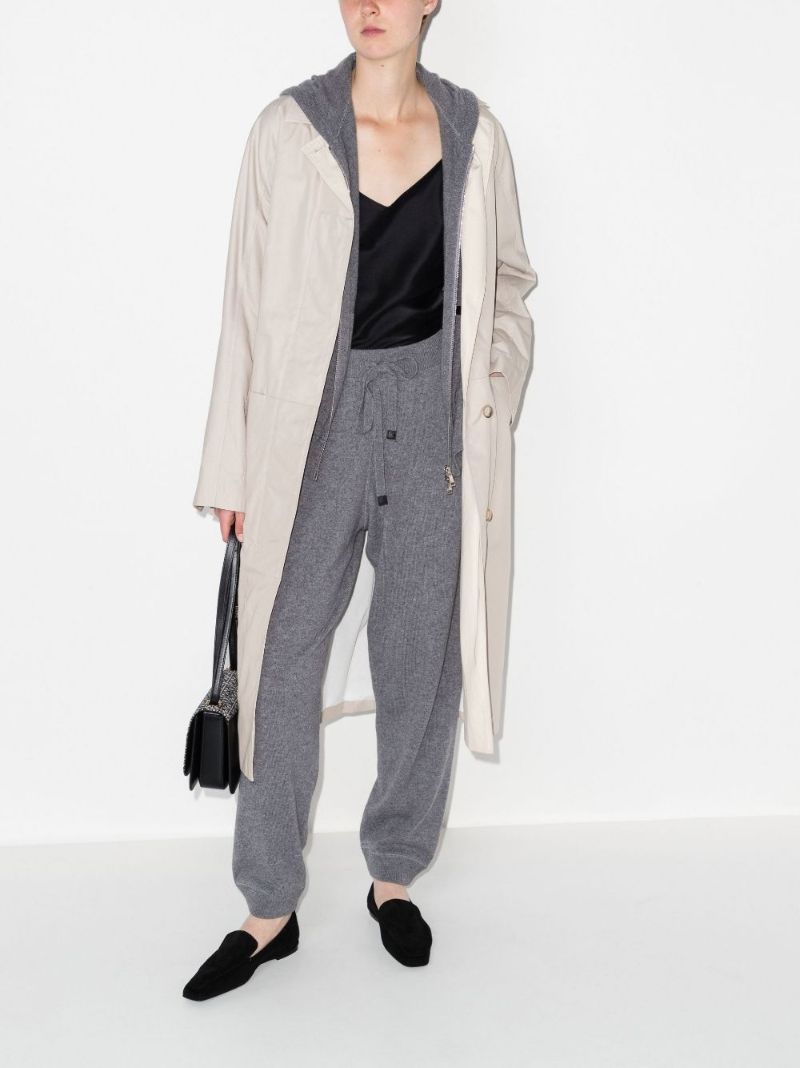 Drawstring Wool Track Pants