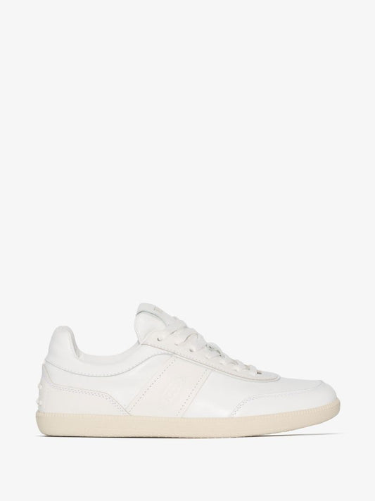 White Tabs Low Top Leather Sneakers