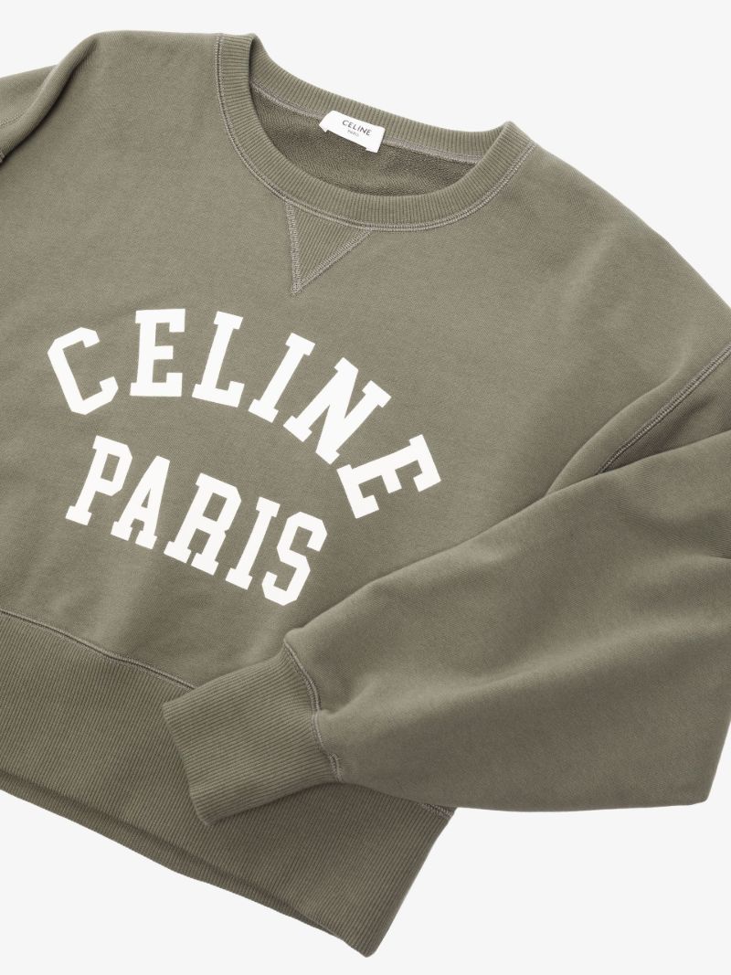 Logo Print Cropped Sweatshirt