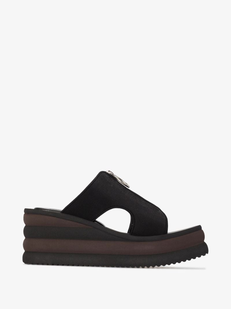 Black Scuba 80 Platform Sandals