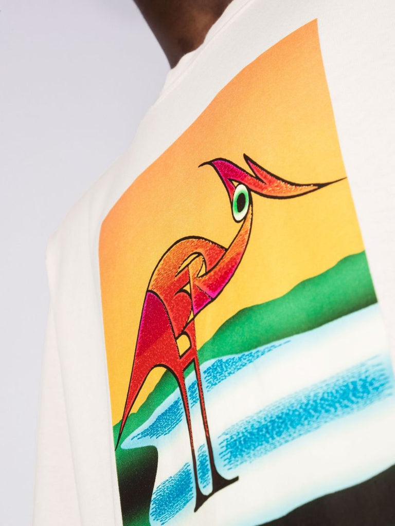 Abstract Print Cotton T-shirt