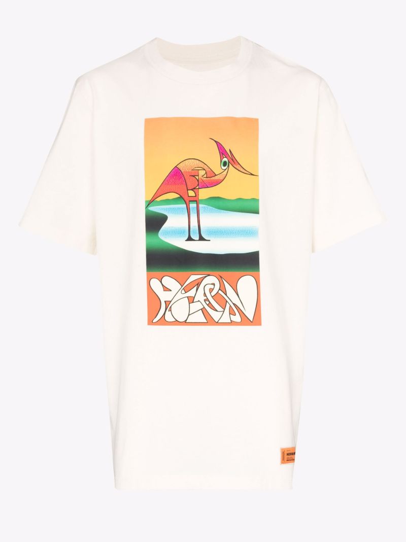 Abstract Print Cotton T-shirt