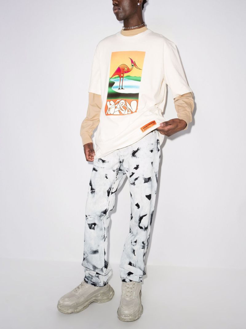 Abstract Print Cotton T-shirt