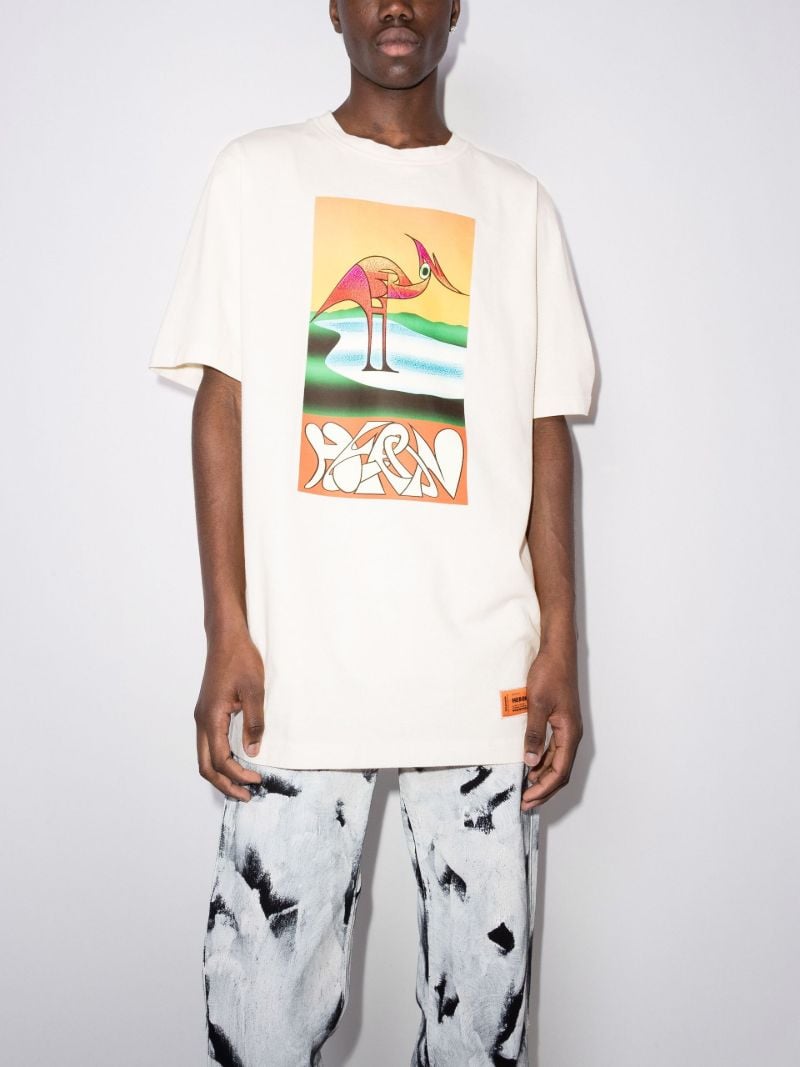 Abstract Print Cotton T-shirt