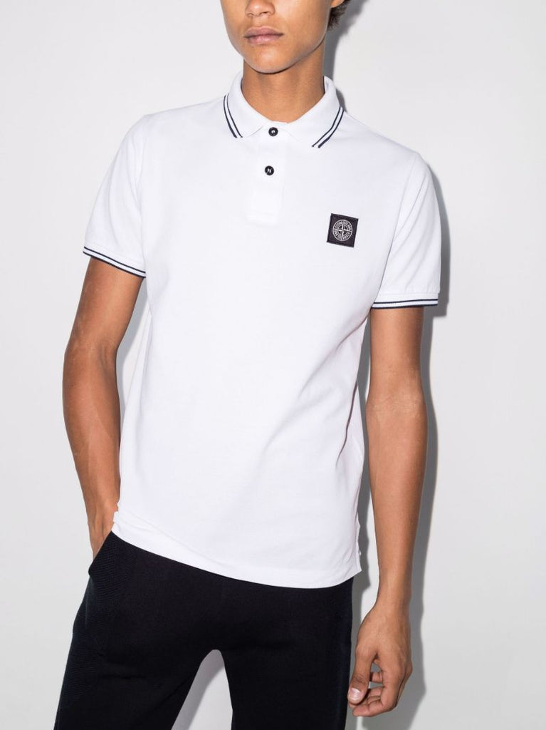 Striped Collar Polo Shirt