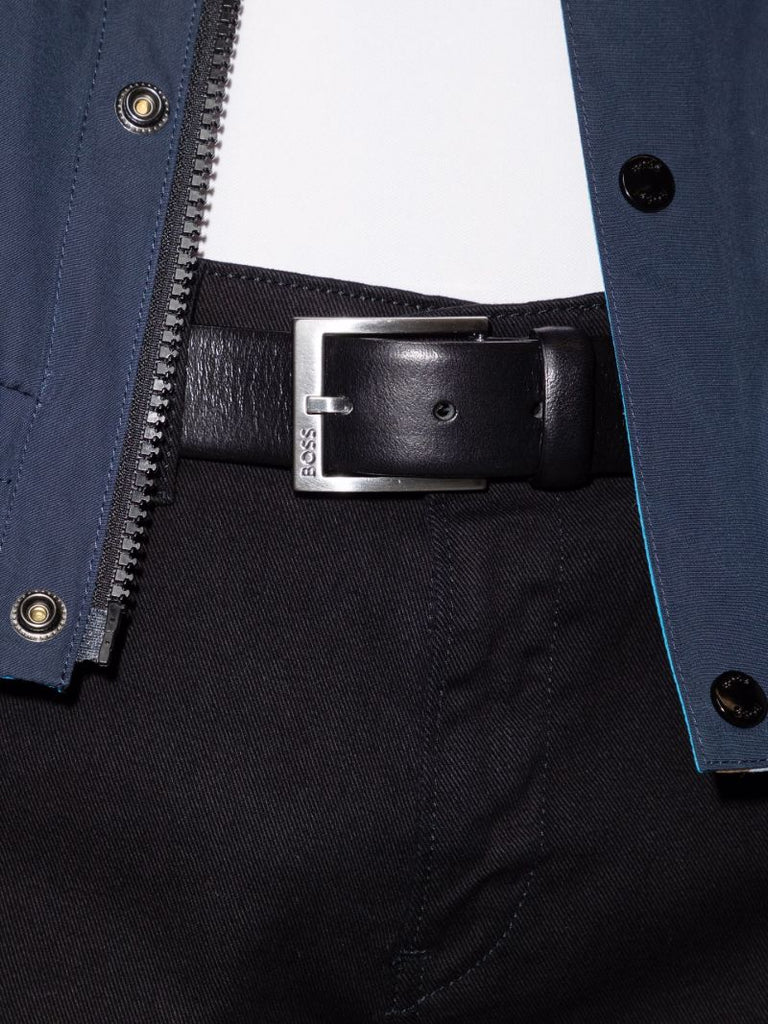 Black Erron 35 Leather Belt