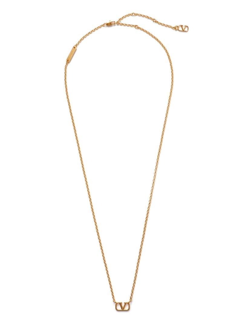 Gold-tone Vlogo Signature Chain Necklace