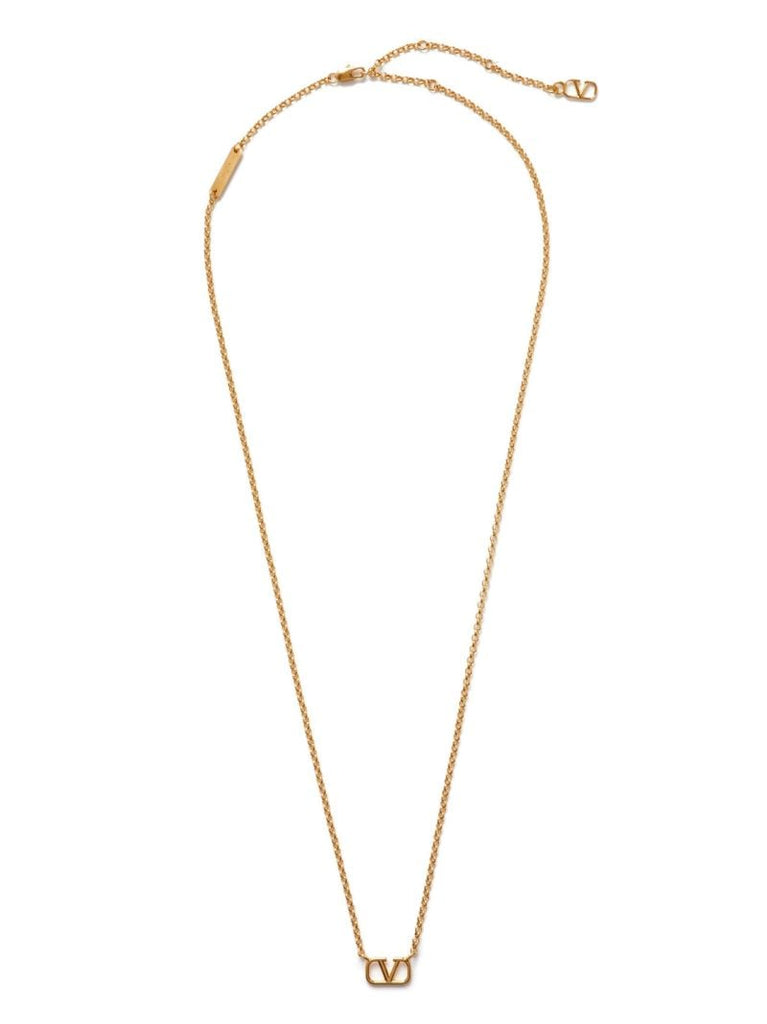 Gold-tone Vlogo Signature Chain Necklace