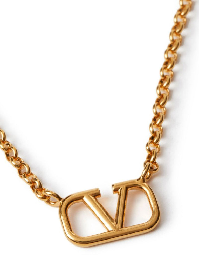Gold-tone Vlogo Signature Chain Necklace