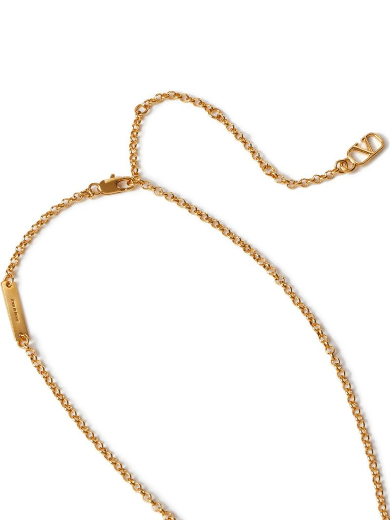 Gold-tone Vlogo Signature Chain Necklace