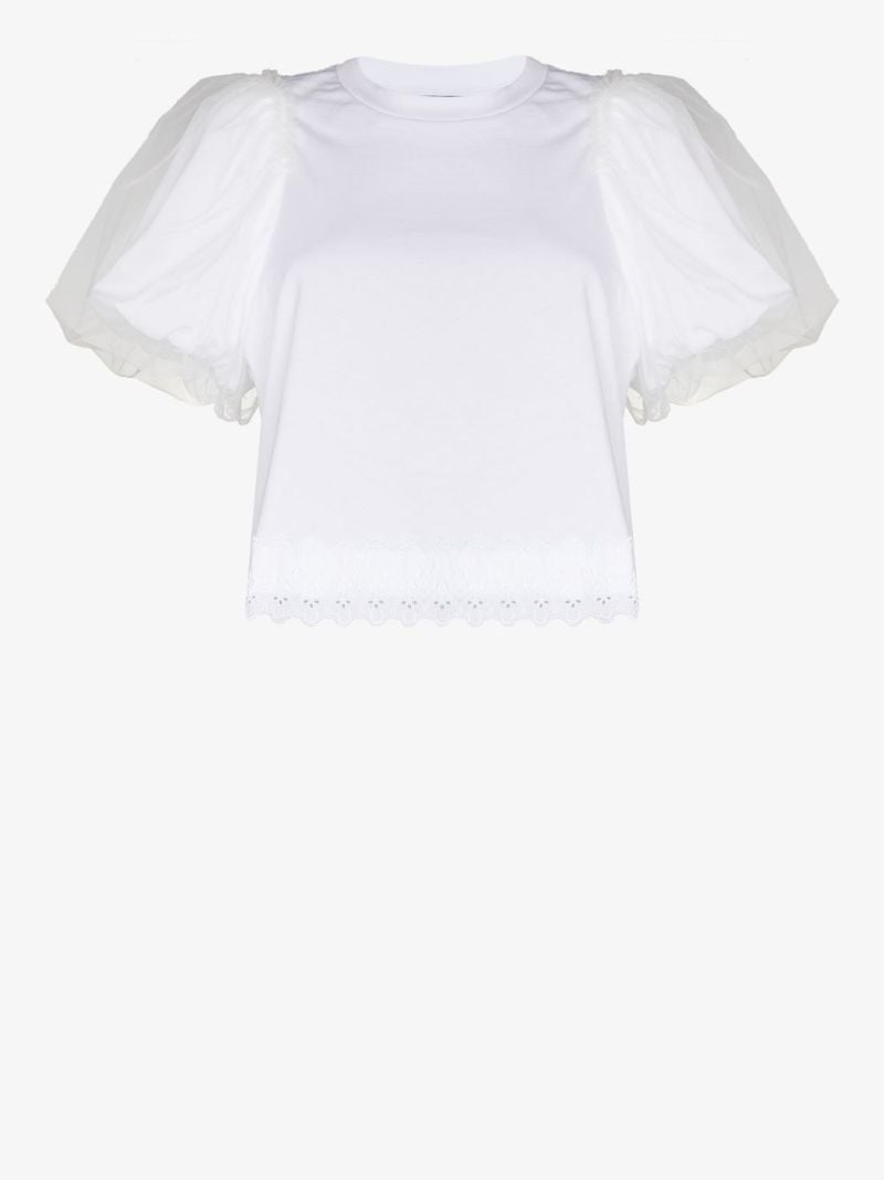 Puff Sleeve Cotton Blouse