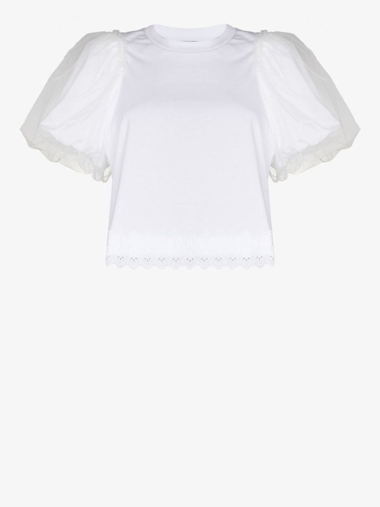 Puff Sleeve Cotton Blouse
