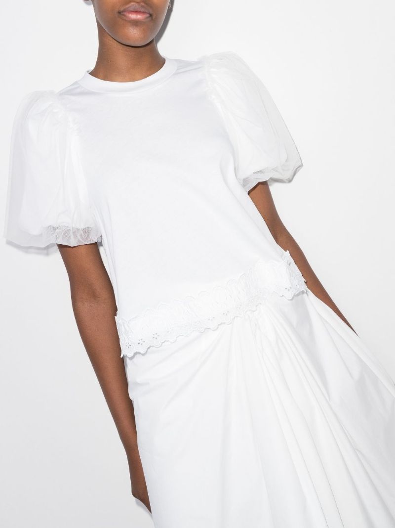 Puff Sleeve Cotton Blouse