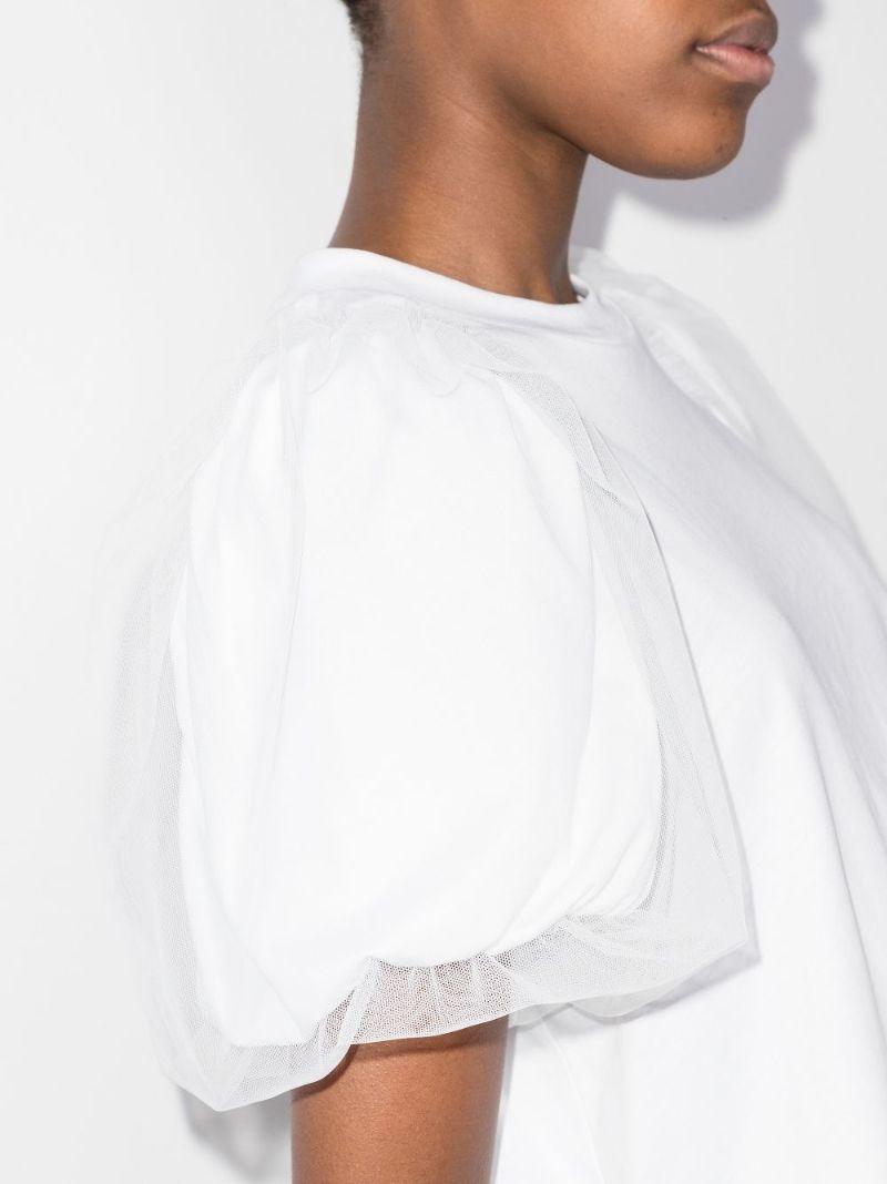 Puff Sleeve Cotton Blouse
