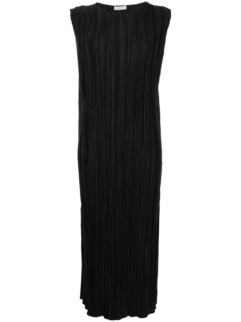 Black Melaine Sleeveless Midi Dress