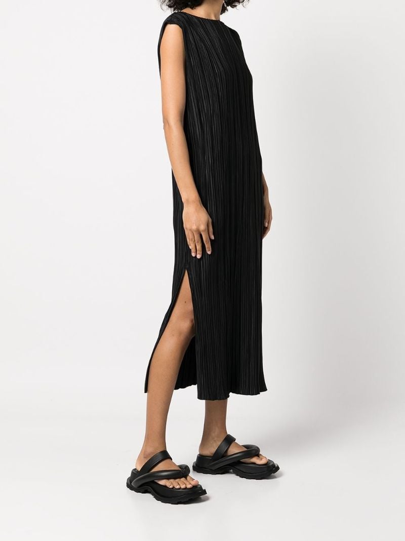 Black Melaine Sleeveless Midi Dress