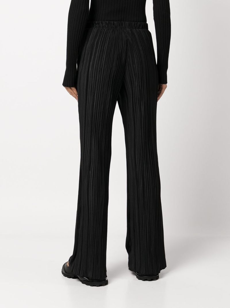 Black Billie PlissÃ_x0083_Â© Trousers