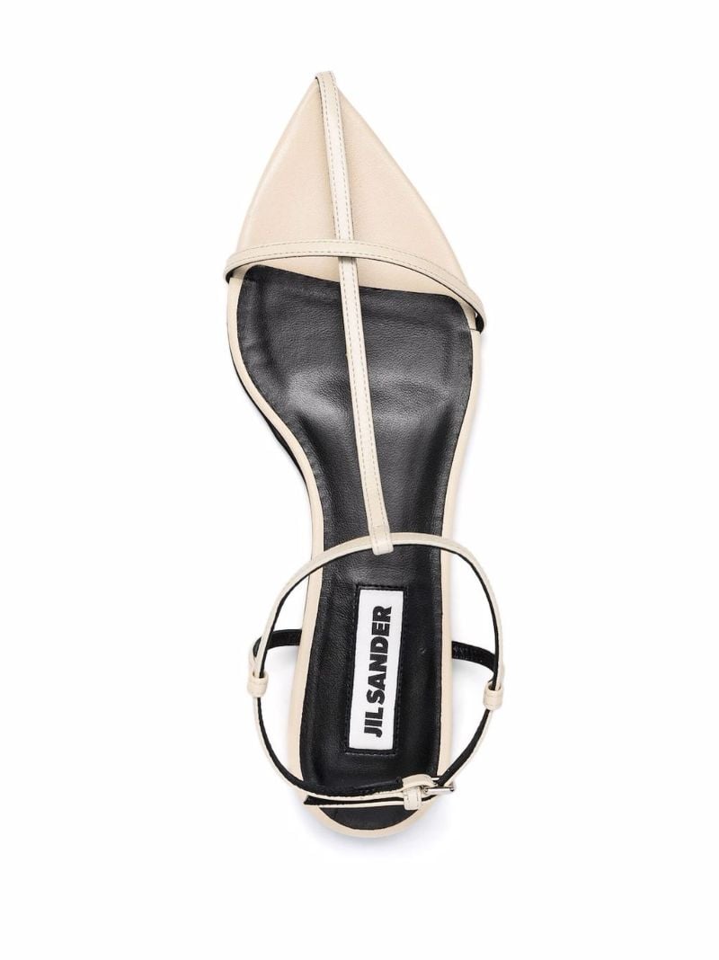 Neutral Interwoven Leather Sandals