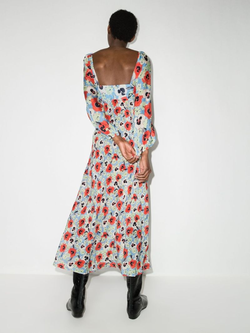 Gio Floral Silk Dress