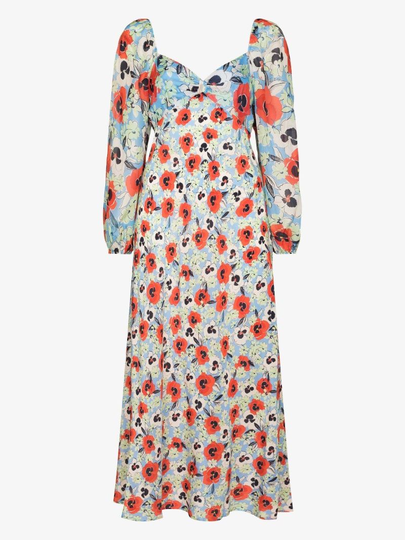Gio Floral Silk Dress