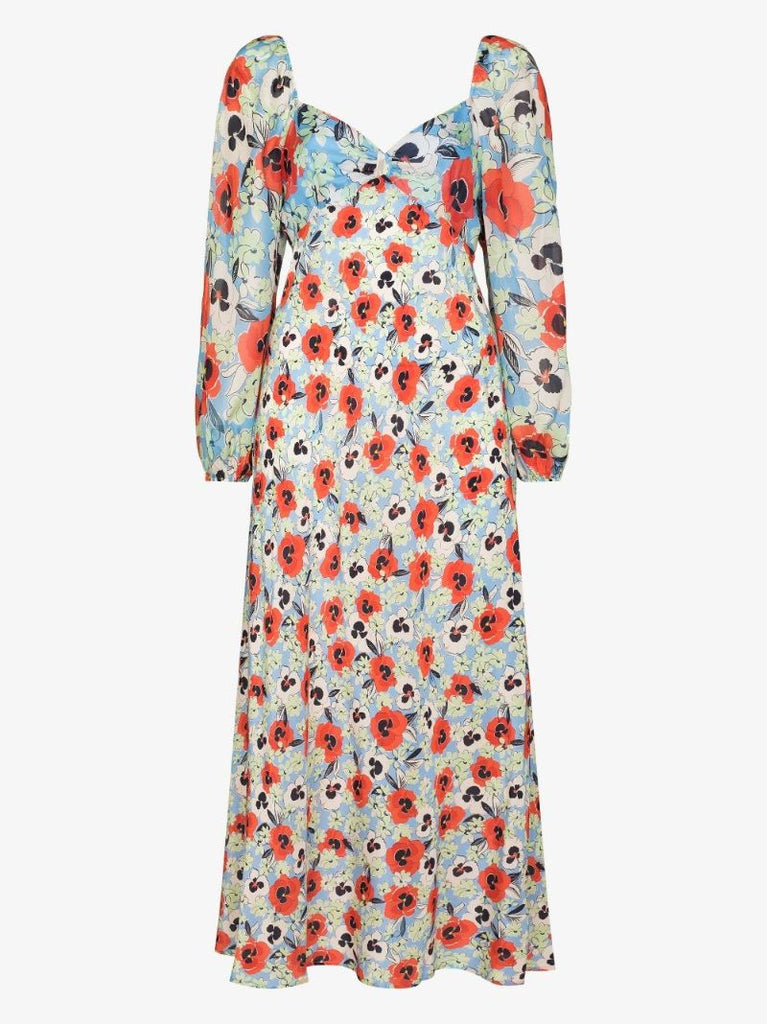 Gio Floral Silk Dress
