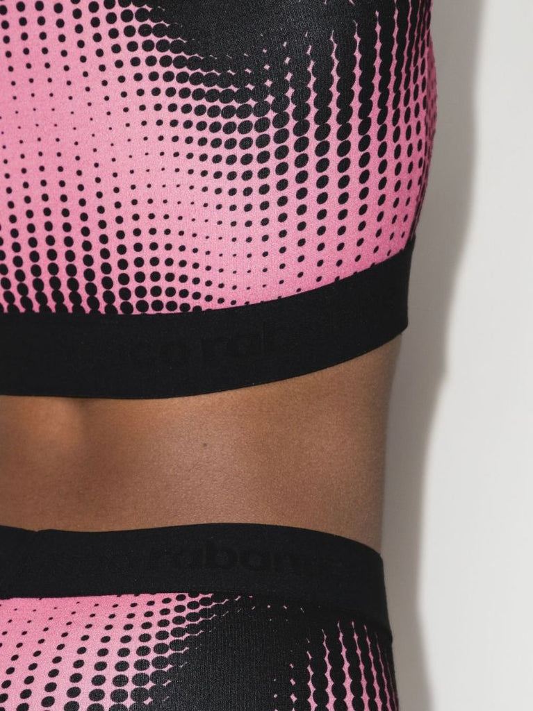 Graphic-print Cropped Fitted T-shirt