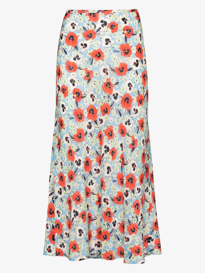 Kelly Floral Silk Skirt