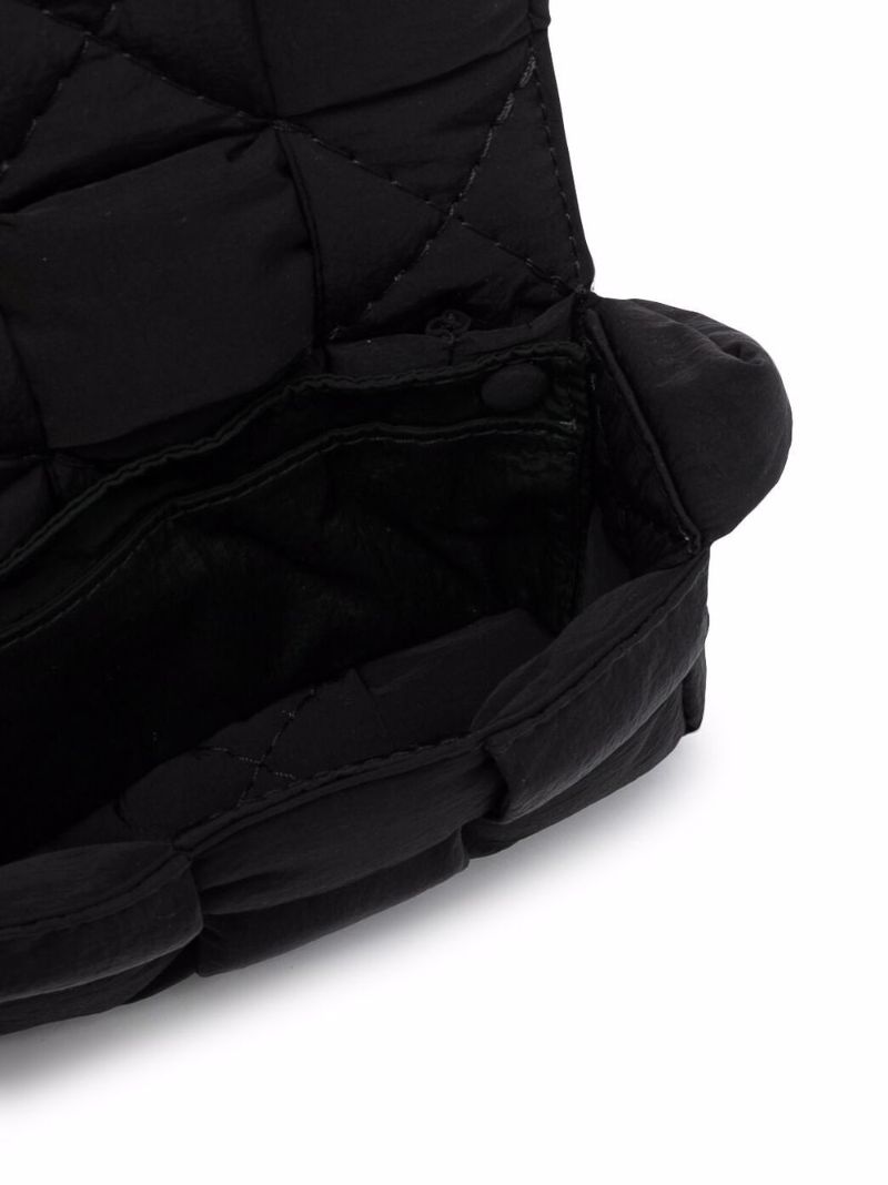 Black Cassette Quilted Shoulder Bag