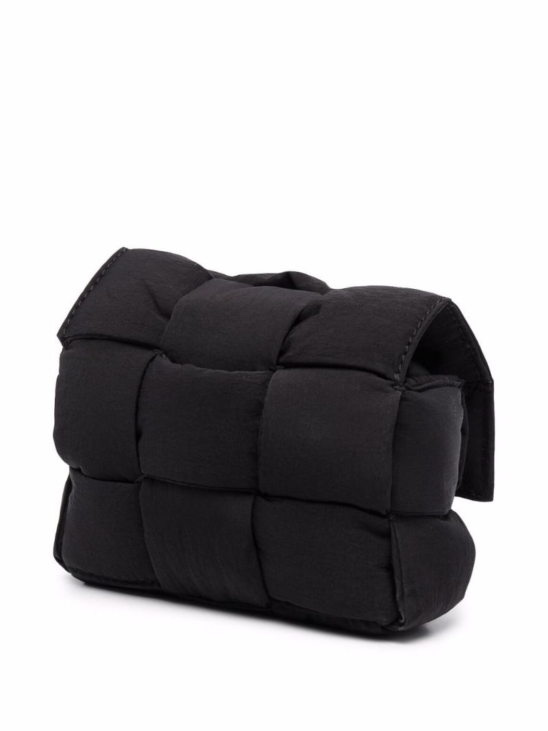 Black Cassette Quilted Shoulder Bag