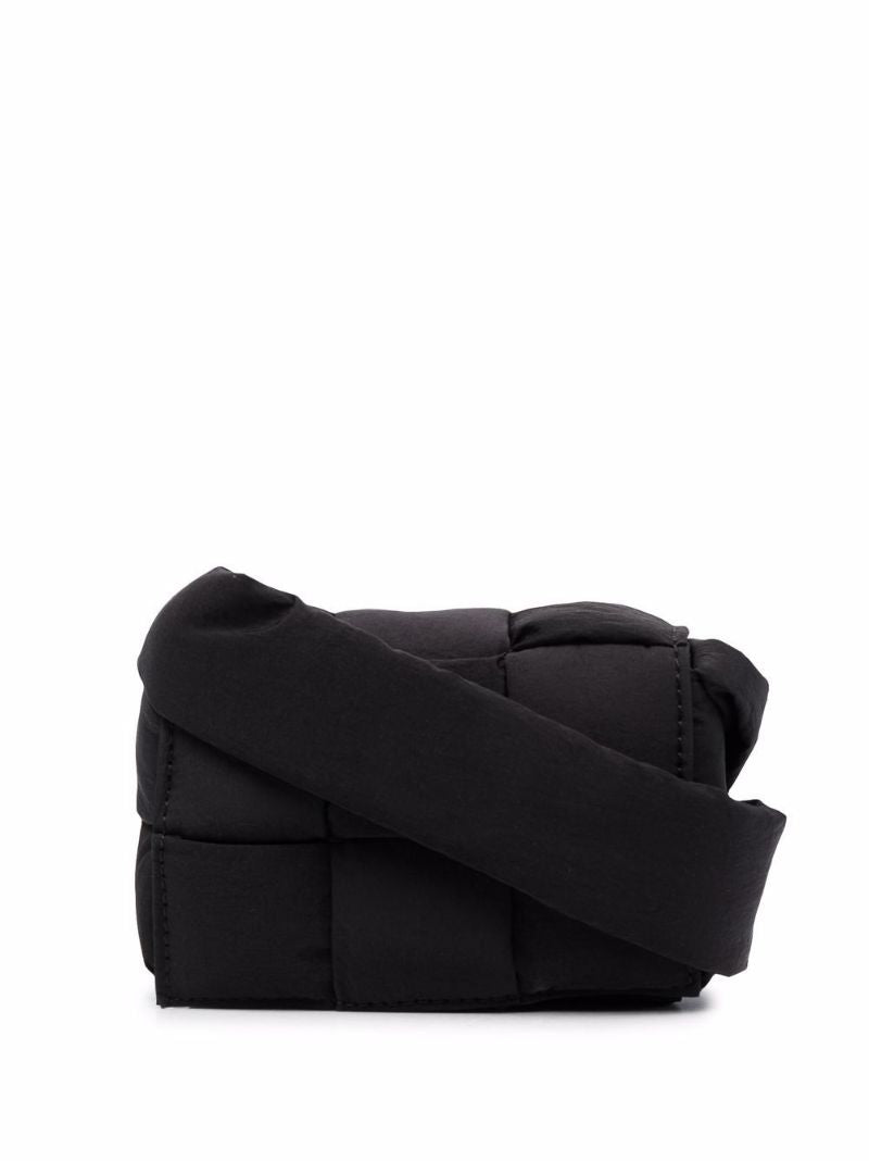 Black Cassette Quilted Shoulder Bag